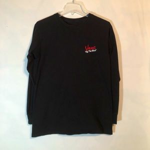 🟢 3/$25 Vans Black “Say it With Flowers” Longsleeve Mens S